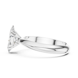 Gold Jewelry L36-8, Marquise center stone, White Gold, view 3