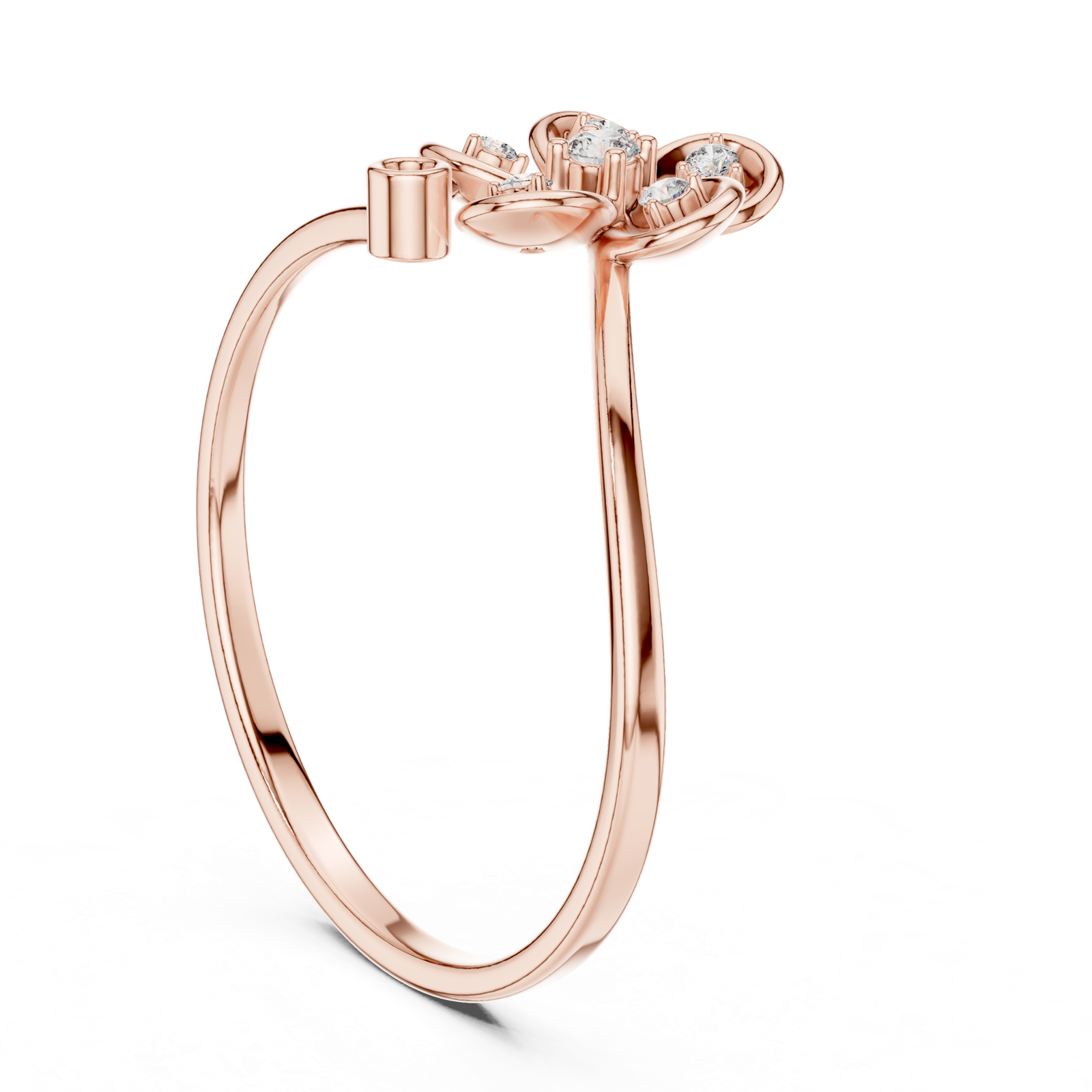 Gold Ring 1 (195), Rose Gold, view 1