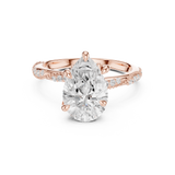 Gold Ring DDLR-966, Rose Gold, view 4