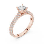 Gold Ring LR-0348, Rose Gold, view 2