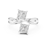 Gold Ring DDLR-470, White Gold, view 4