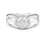 Gold Ring LR-01 (37), White Gold, view 4