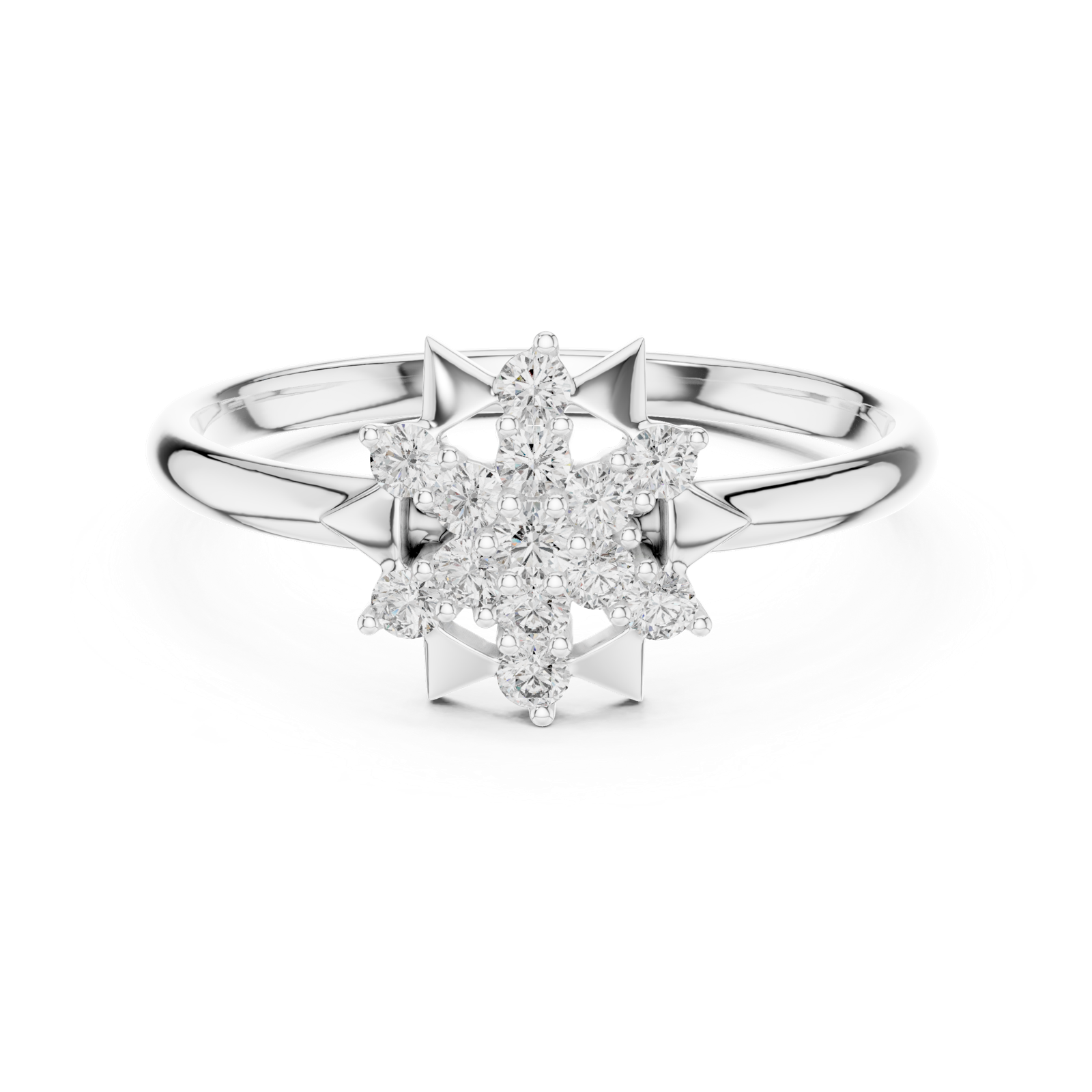 Gold Ring 1 (288), White Gold, view 4