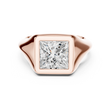 Gold Jewelry L36-4, Princess center stone, Rose Gold, view 4