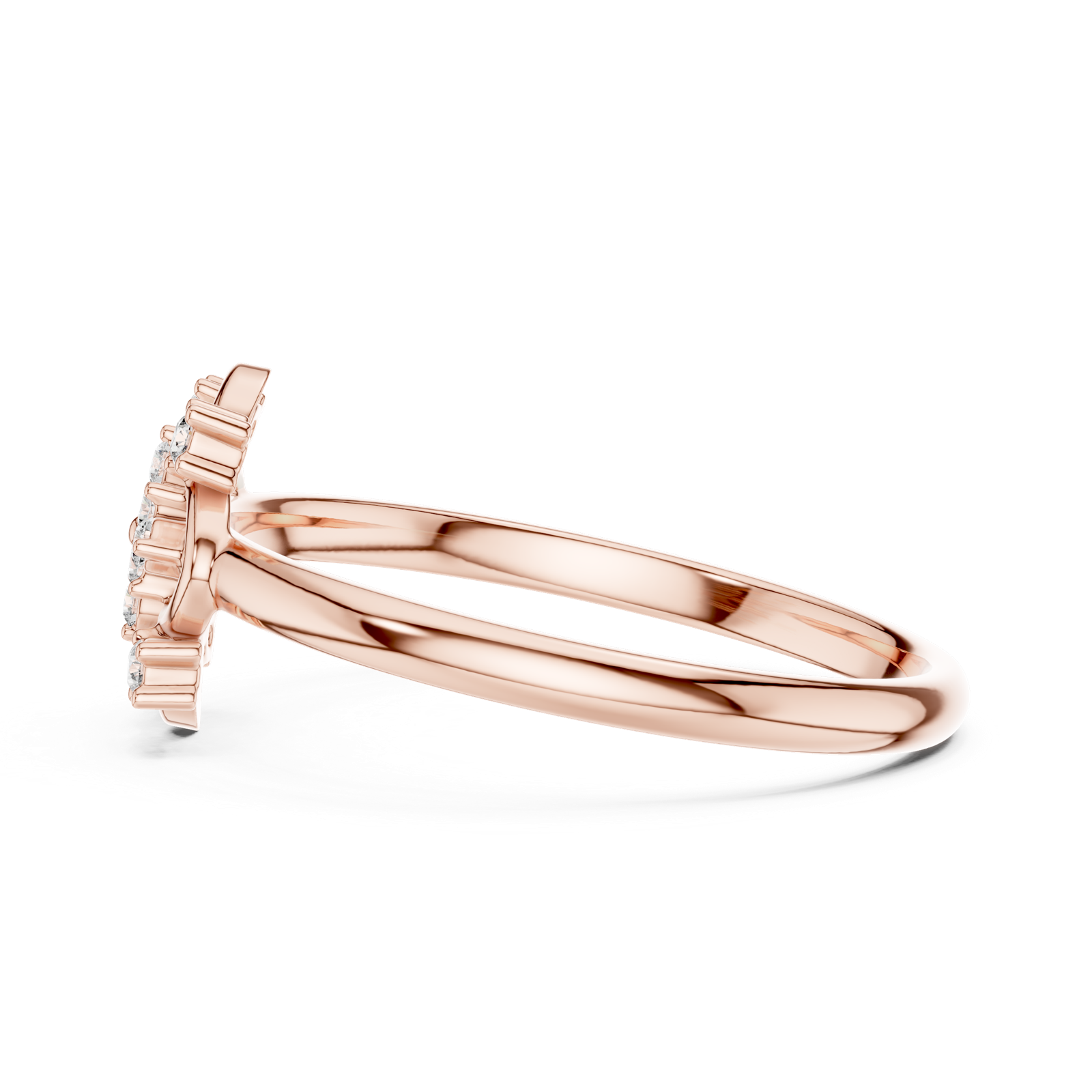 Gold Ring 1 (343), Rose Gold, view 3