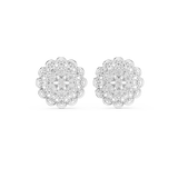 Gold Earrings 9-10072E, White Gold