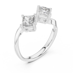 Gold Ring L03-463, White Gold, view 2