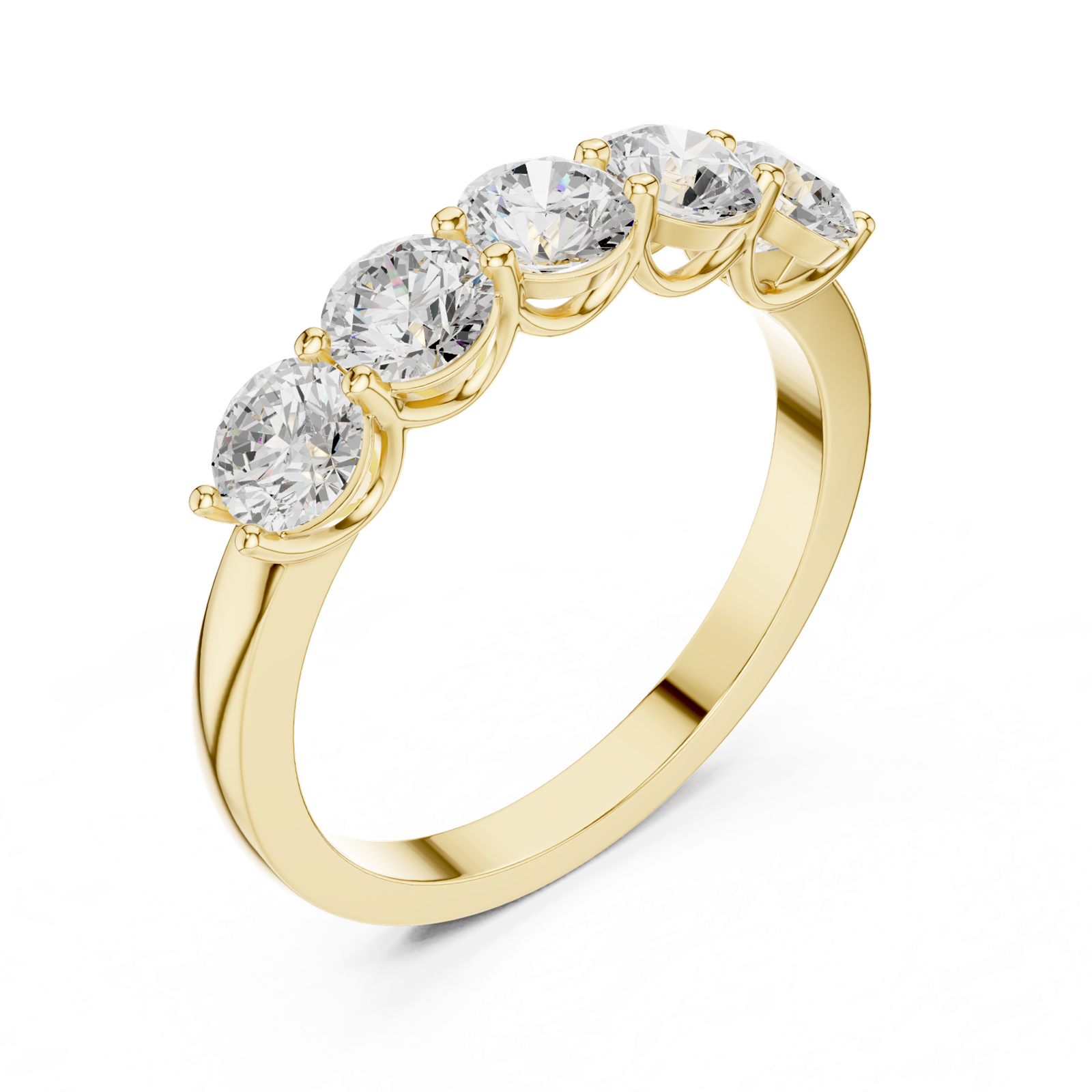 Gold Ring DDLR-1120, Yellow Gold, view 2