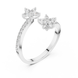 Gold Ring AGDLR-257, White Gold, view 2
