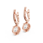 Gold Earrings 3-10009E_137_M, Rose Gold, view 3