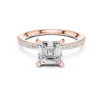 Gold Ring DDLR-884, Rose Gold, view 4