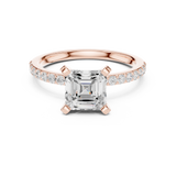 Gold Ring DDLR-884, Rose Gold, view 4