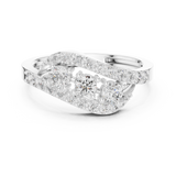 Gold Ring ALR-165, White Gold, view 4