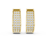 Gold Earrings L03-14, Yellow Gold