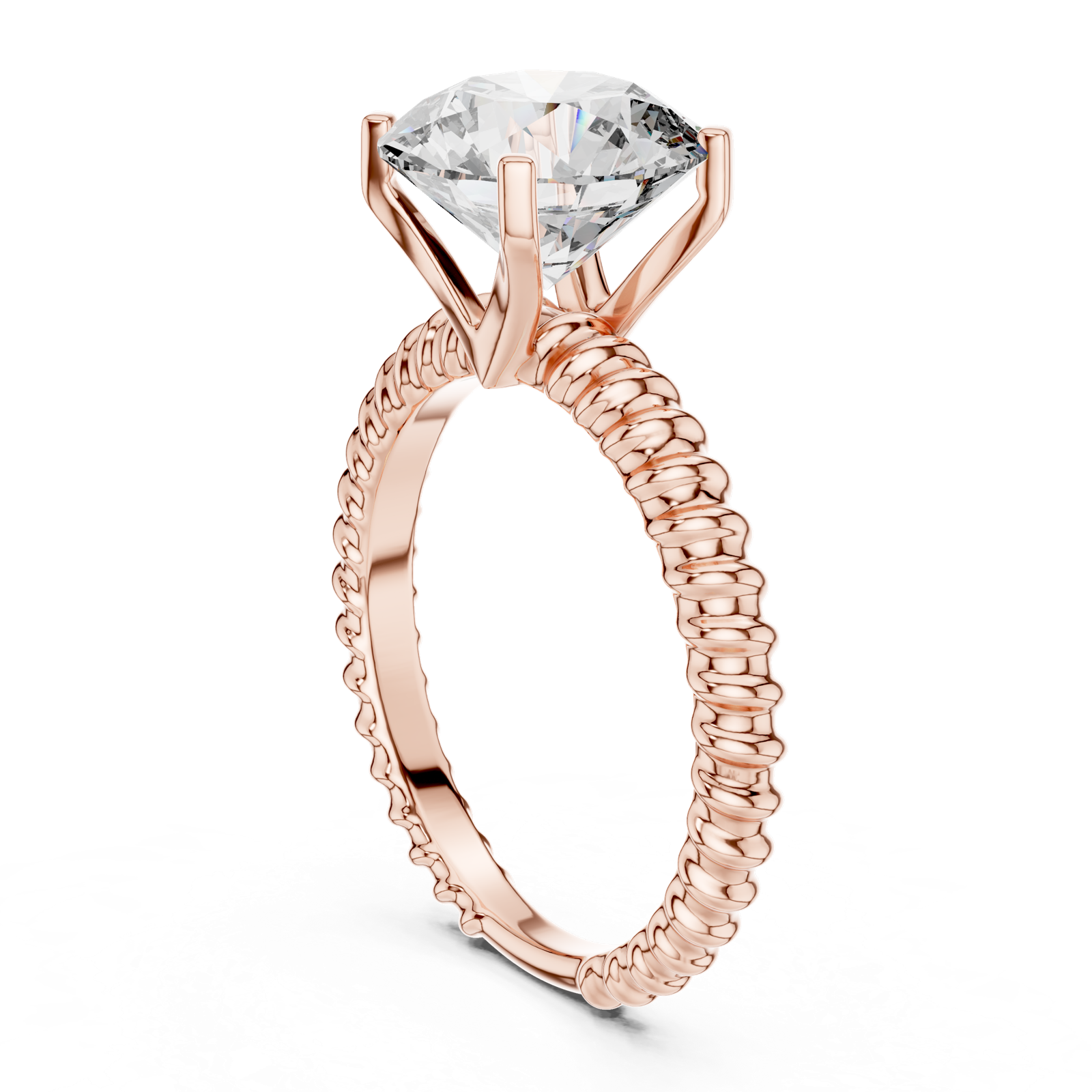 Gold Ring LR-0026, Rose Gold, view 1