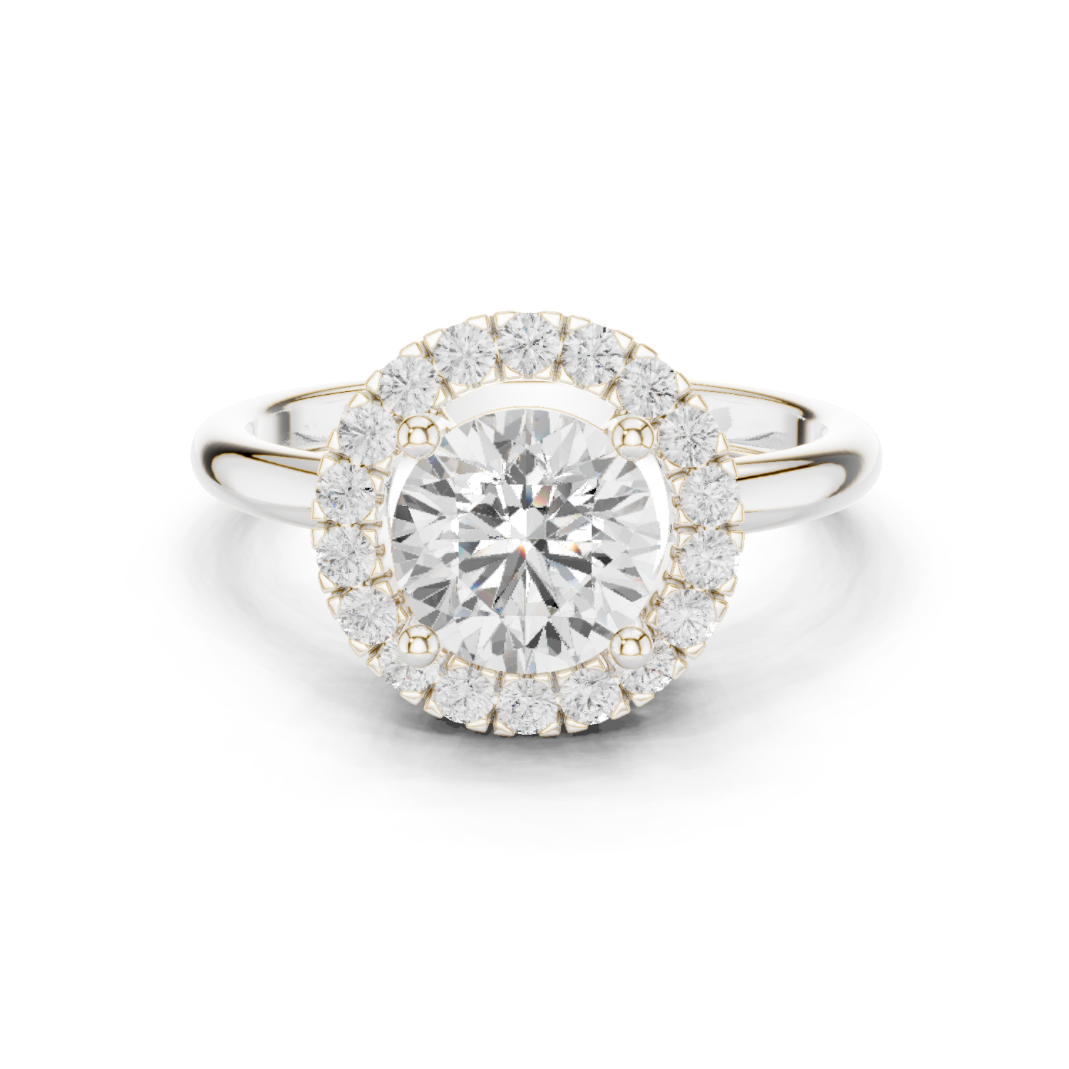 Gold Ring DDLR-687, White Gold