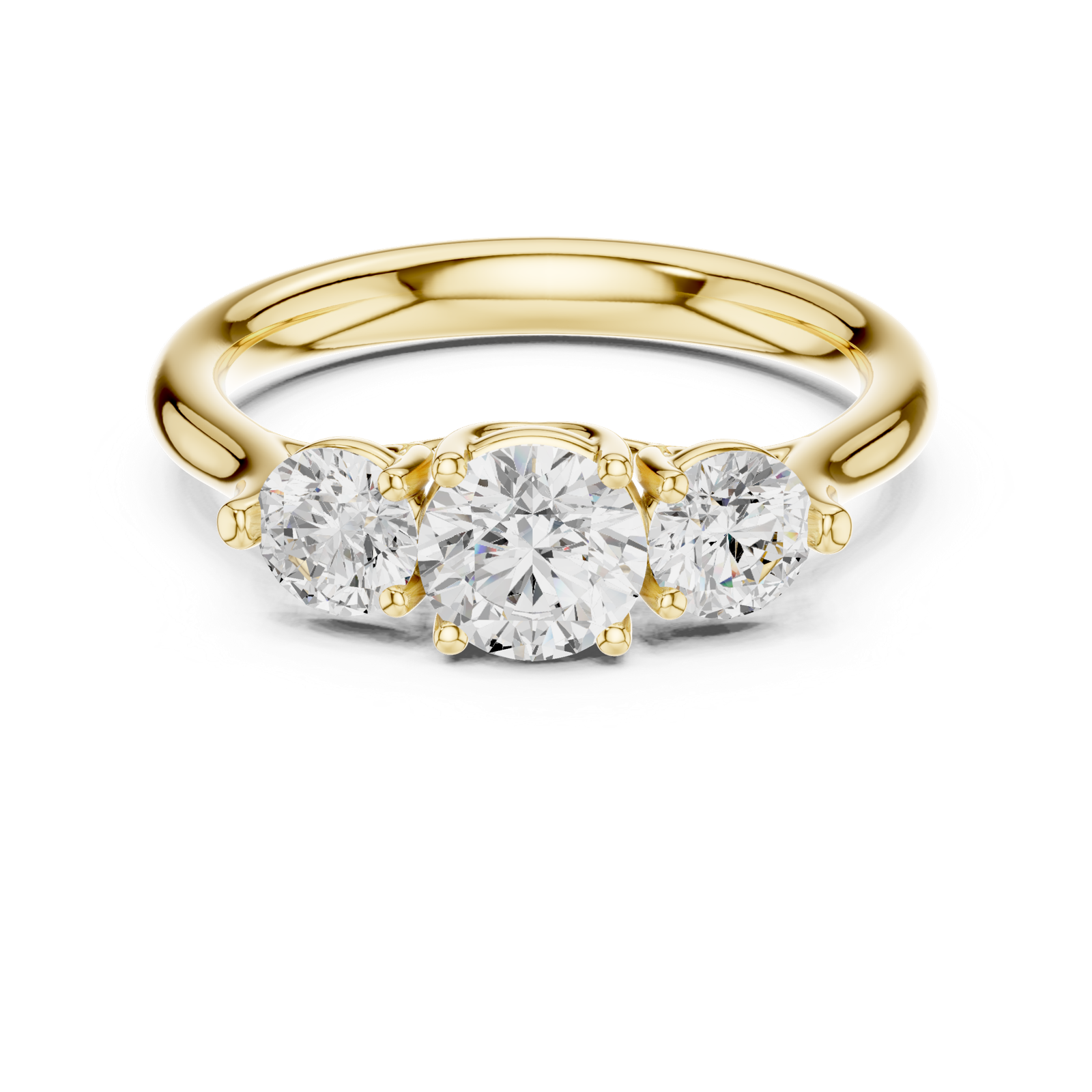 Gold Ring DDLR-667, Yellow Gold, view 4
