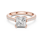 Gold Ring DDLR-735, Rose Gold, view 4
