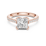 Gold Ring DDLR-735, Rose Gold, view 4