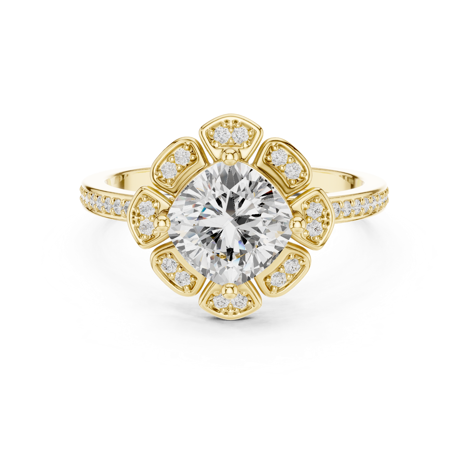 Gold Ring DDLR-363, Yellow Gold