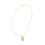 Gold Jewelry DDPO-009, Radiant center stone, Yellow Gold, view 1