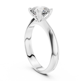 Gold Jewelry L36-8, Cushion center stone, White Gold, view 1
