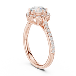 Gold Ring DDLR-677, Rose Gold, view 1