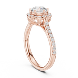 Gold Ring DDLR-677, Rose Gold, view 1