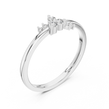 Gold Ring LR-01 (95), White Gold, view 2