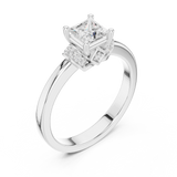 Gold Ring DDLR-496, White Gold, view 2