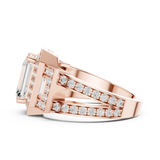 Gold Ring DDLR-266, Rose Gold, view 3