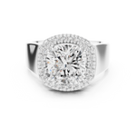 Gold Ring DDLR-362, White Gold, view 4