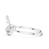 Gold Ring 1 (142), White Gold, view 3