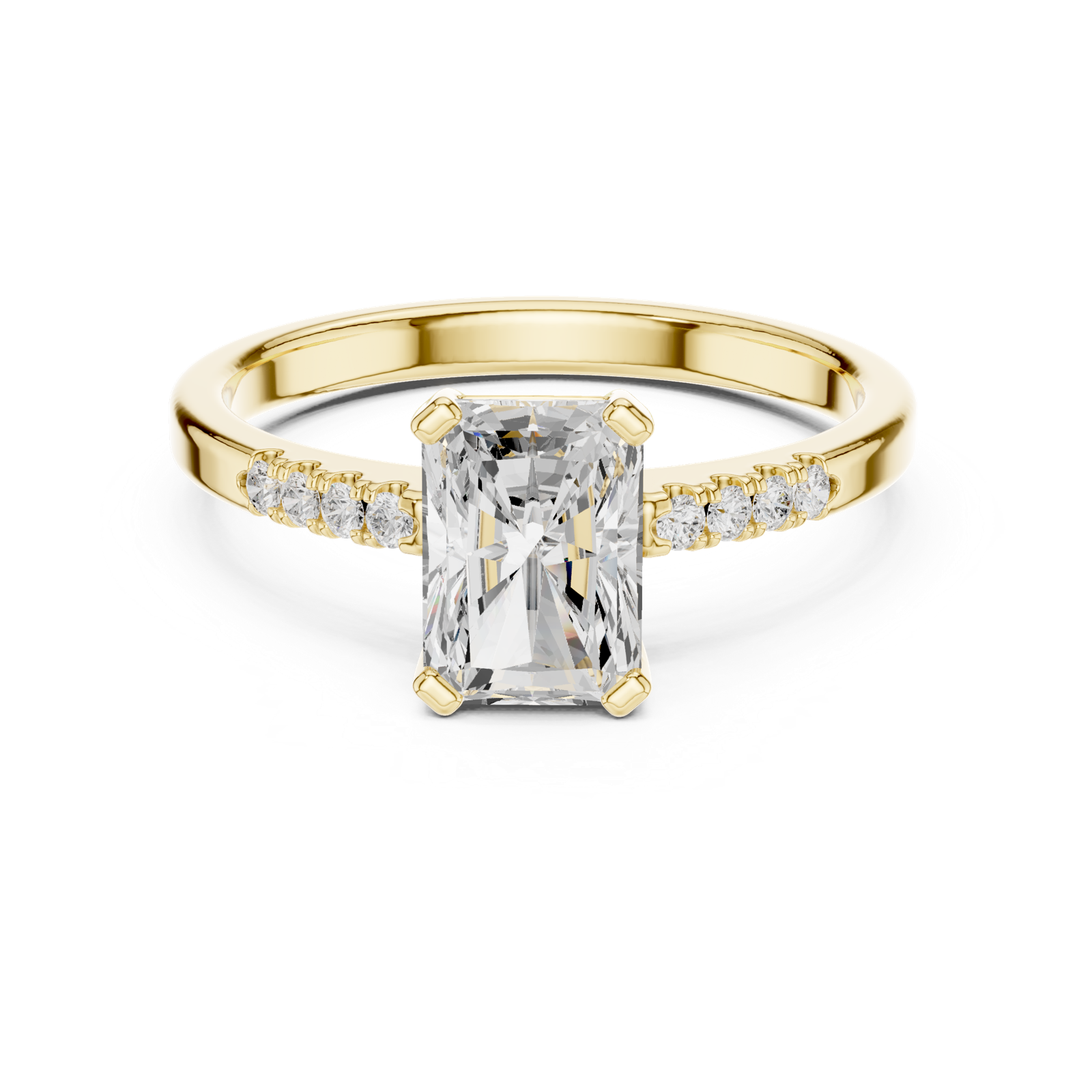 Gold Ring DDLR-479, Yellow Gold, view 4