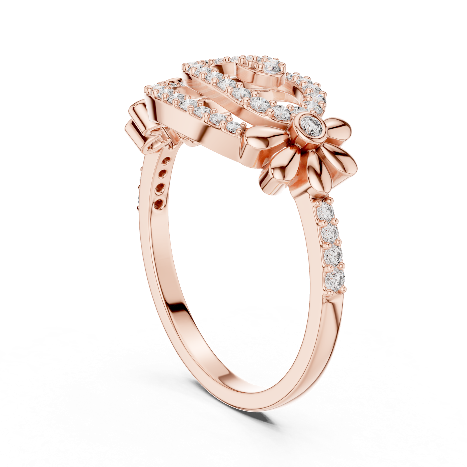 Gold Ring LR-01 (59), Rose Gold