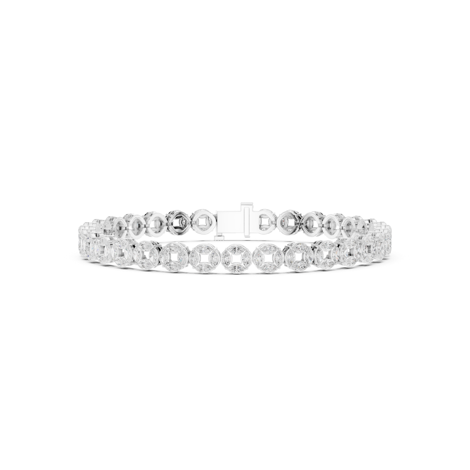 Gold Bracelet SBMB (14), White Gold