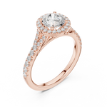 Gold Ring DDLR-914, Rose Gold, view 2