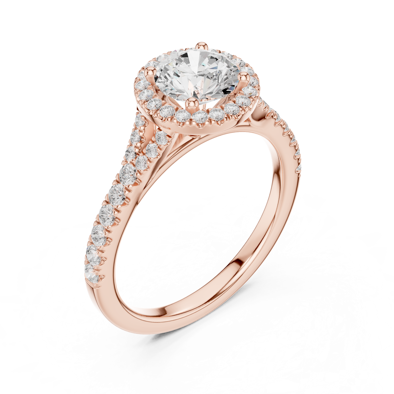 Gold Ring DDLR-914, Rose Gold, view 2
