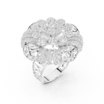 Gold Ring DDLR-774, White Gold, view 2