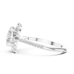 Gold Ring DDLR-331, White Gold, view 3