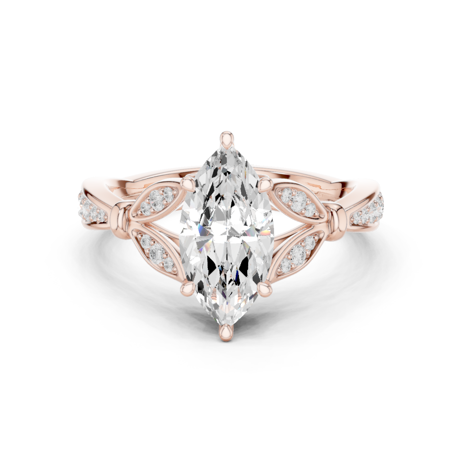 Gold Ring DDLR-935, Rose Gold