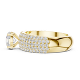 Gold Ring DDLR-1098, Yellow Gold, view 3
