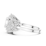 Gold Ring DDLR-453, White Gold, view 3