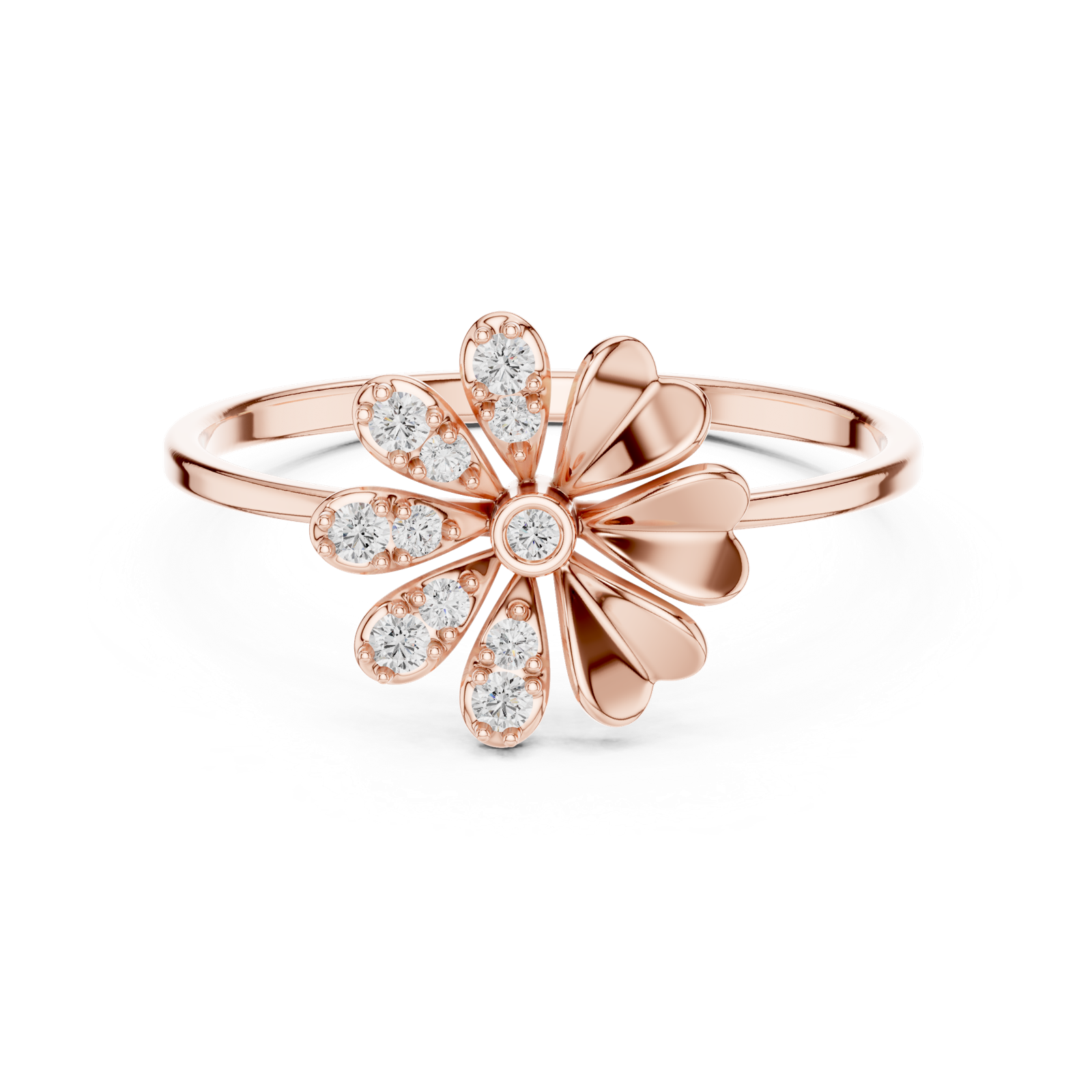 Gold Ring 1 (113), Rose Gold, view 4