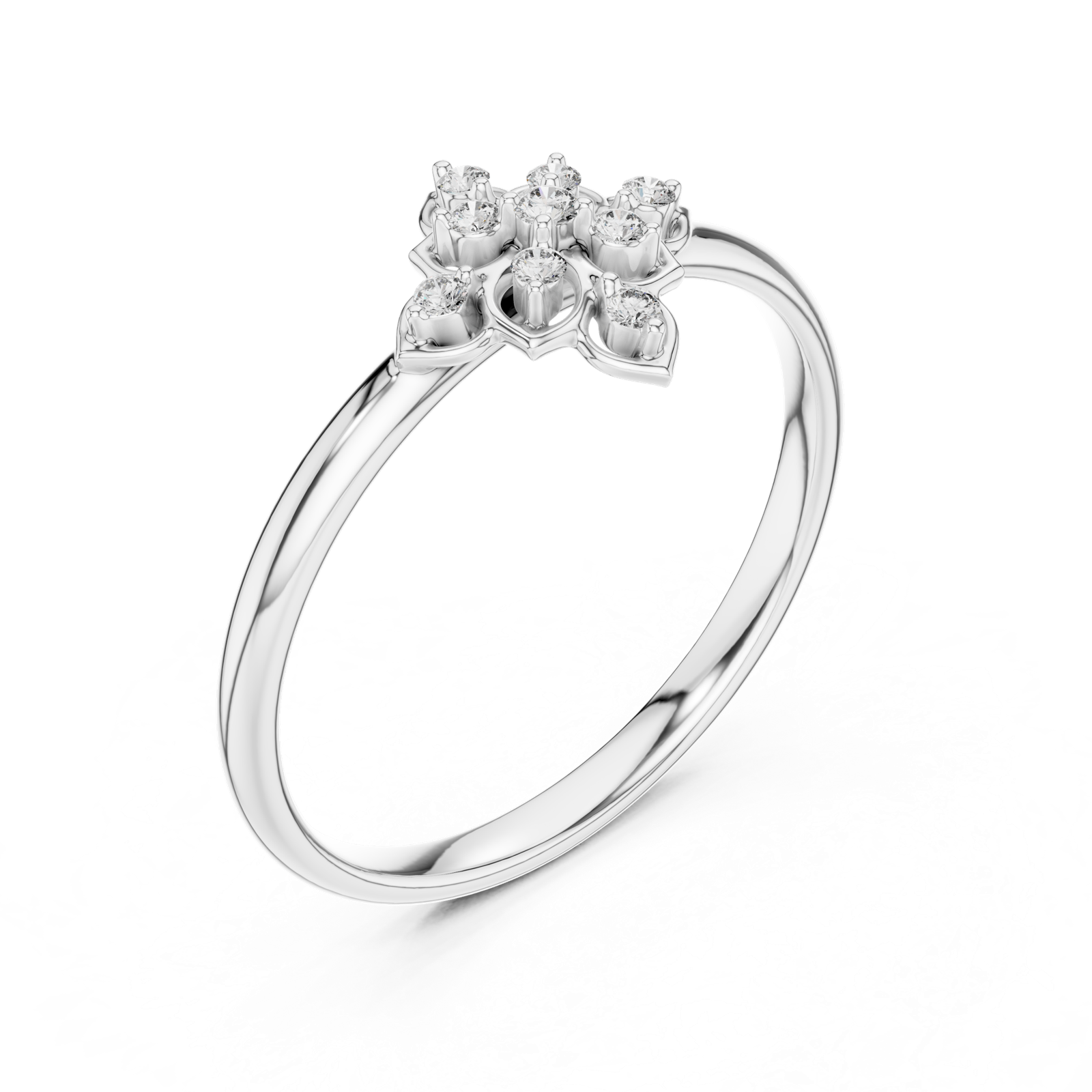 Gold Ring 1 (434), White Gold, view 2
