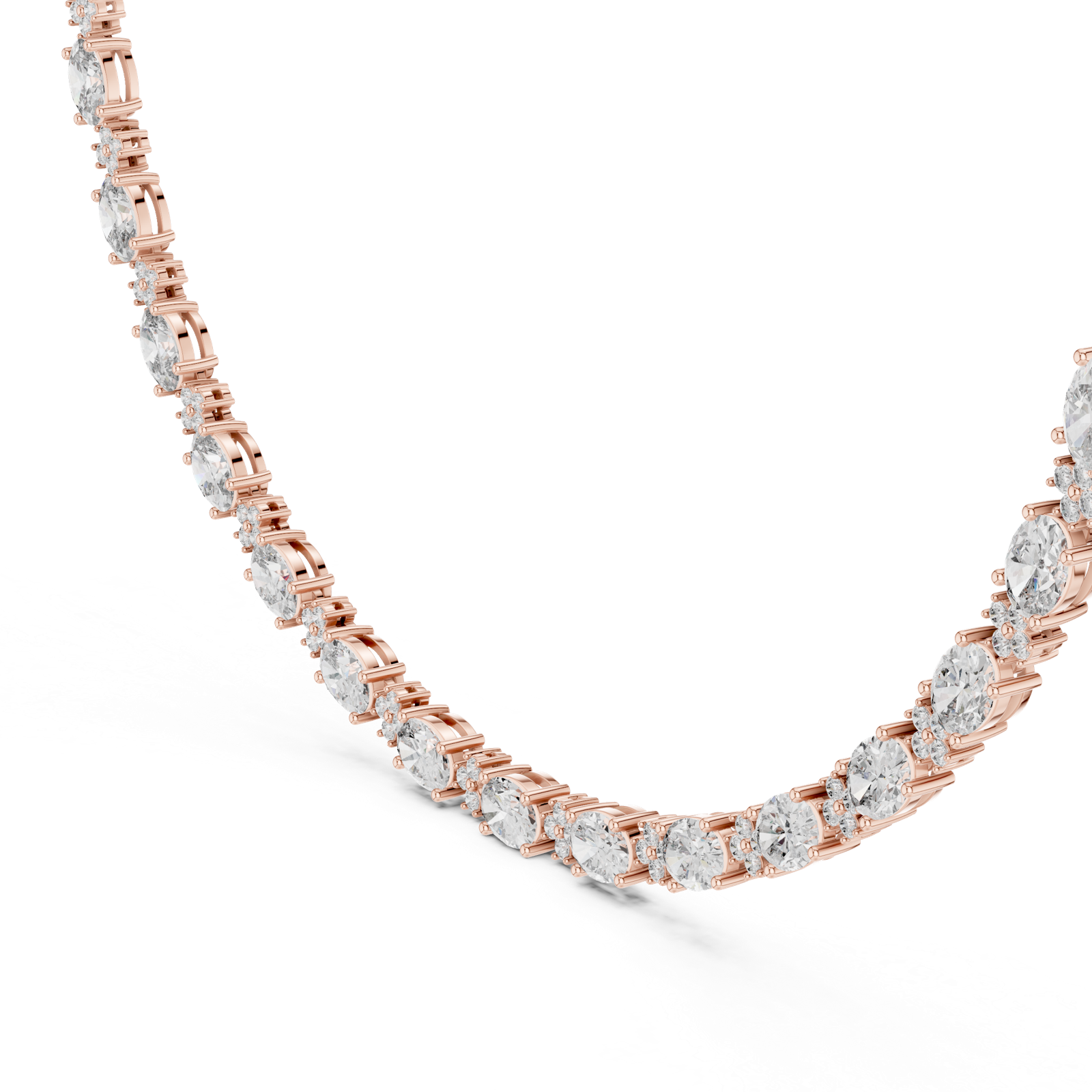 Gold Necklace GNK-0003, Rose Gold, view 1