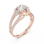 Gold Ring DDLR-794, Rose Gold, view 2