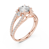Gold Ring DDLR-794, Rose Gold, view 2