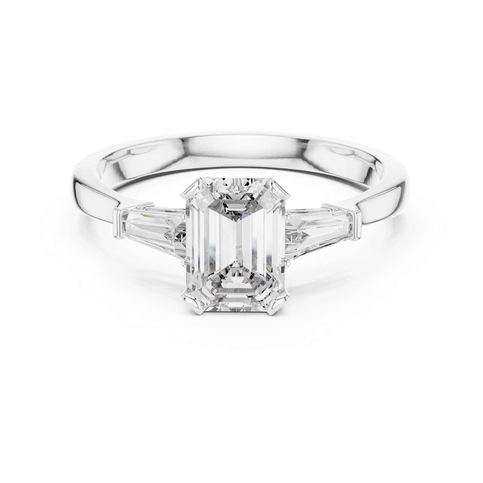 Gold Ring 00001L (29), White Gold, view 4