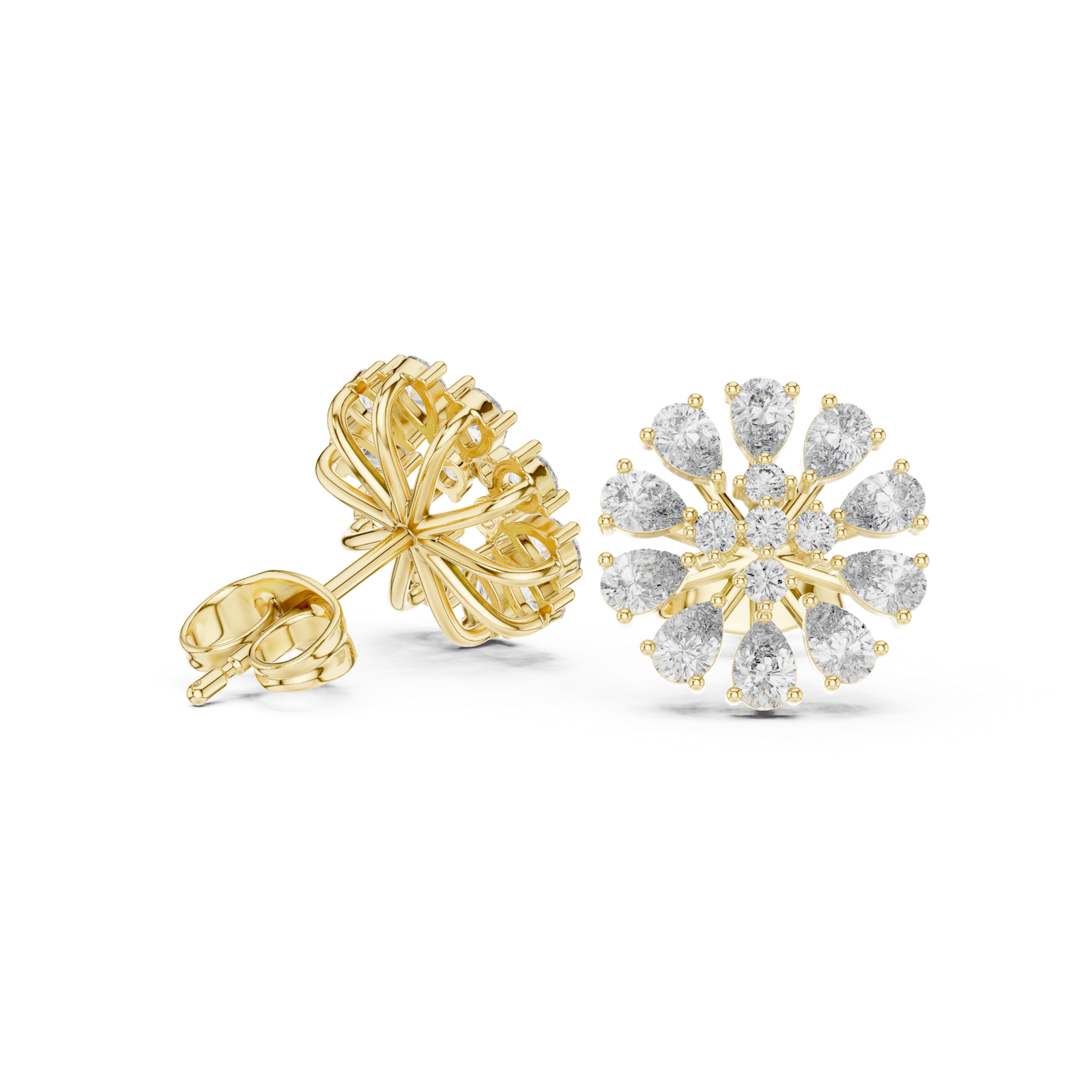 Gold Earrings L29-4040, Yellow Gold